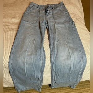 AE Dreamy Drape Stretch Super High-Waisted Baggy Wide-Leg Jean